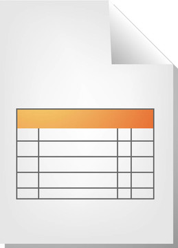 表格文檔圖標(biāo)