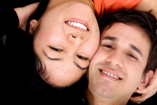 幸福的夫婦的肖像