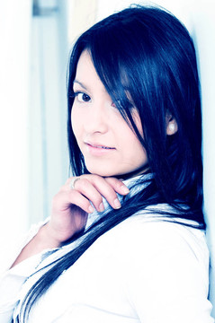 辦公室里的商業(yè)女性畫像