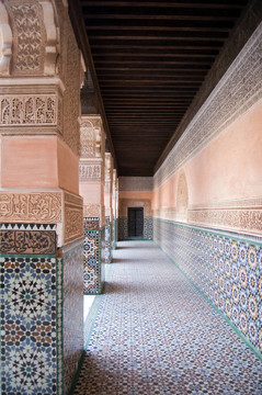 馬拉喀什medersa Ben Youssef