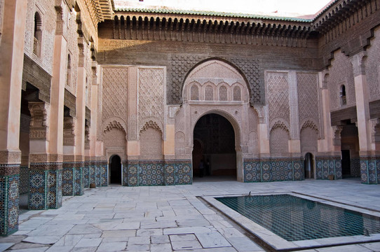 馬拉喀什medersa Ben Youssef