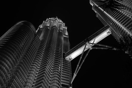 雙塔KLCC的夜景