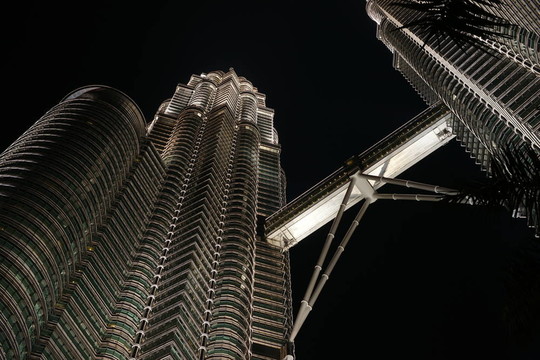 雙塔KLCC的夜景