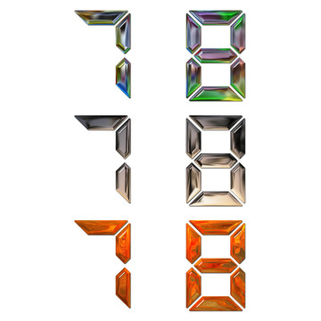 三維金屬數(shù)字集