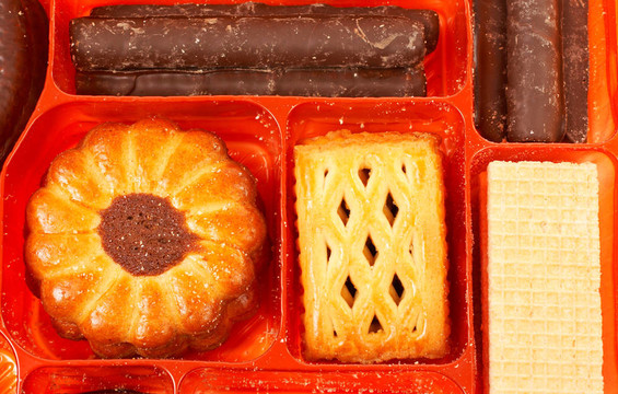 盒子里的餅干