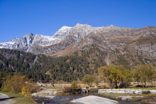 devero阿爾卑斯高山景觀
