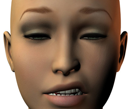女孩臉上的3D與情感