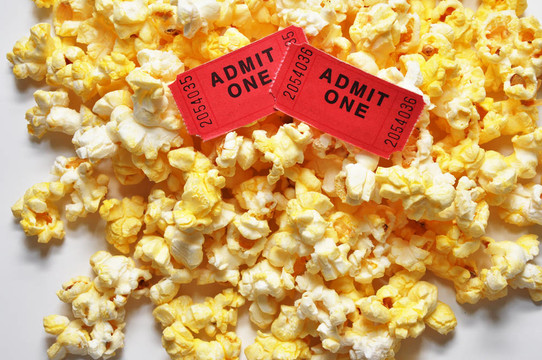 電影票和Popcorn