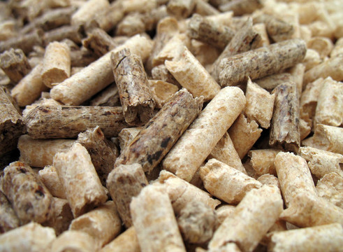 木質(zhì)顆粒特寫(xiě)