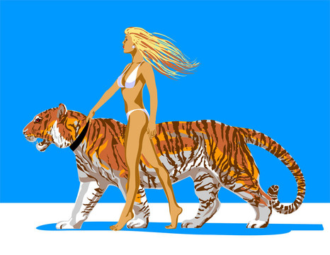 gerl_with_tiger