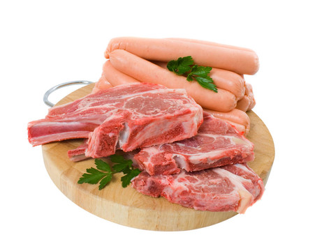 烤羊肉和牛肉香腸