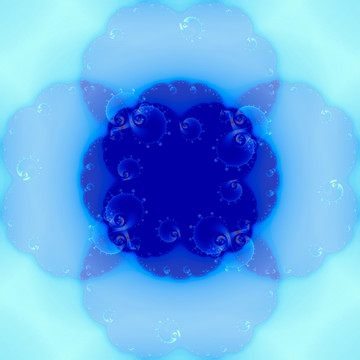 藍(lán)色夢(mèng)幻拼花花型圖案