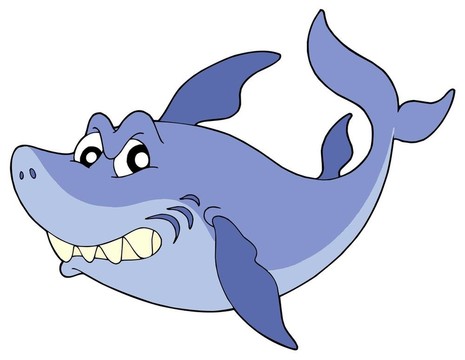 可愛(ài)的微笑的鯊魚(yú)