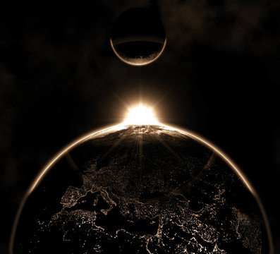 地球與Moon Hi Res