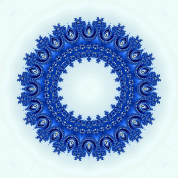 藍(lán)色拼花抽象圖案