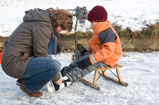 去滑冰