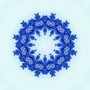 藍(lán)色拼花抽象圖案