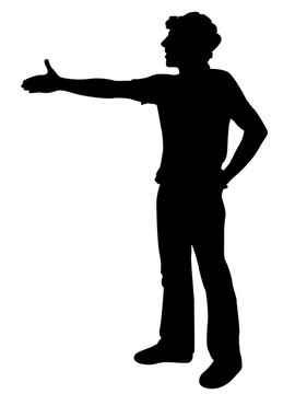 年輕人搖一搖手