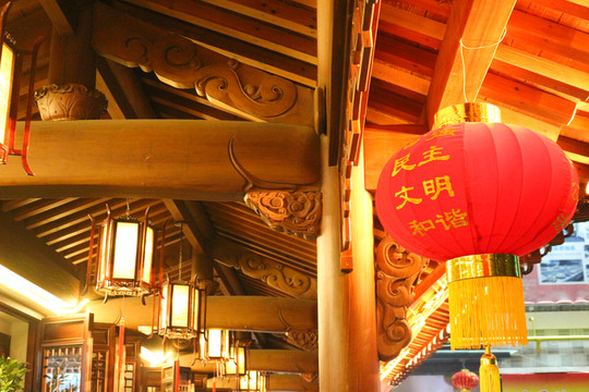 城隍廟喜慶的春節(jié)