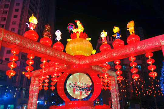 節(jié)日街景