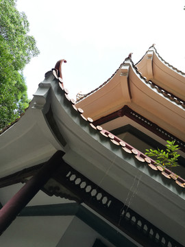 深圳羅湖東湖公園亭臺樓閣