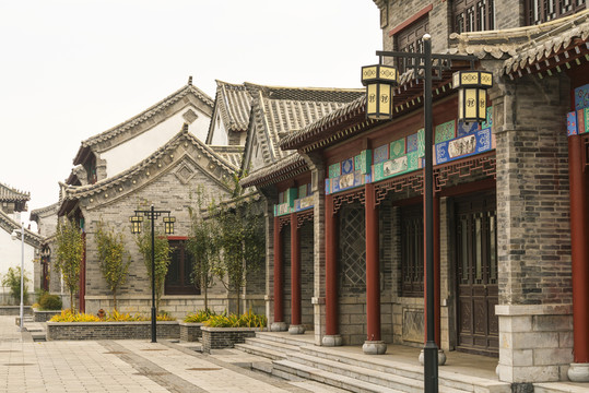 仿古建筑青磚灰瓦