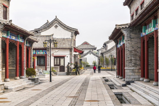 仿古建筑青磚灰瓦