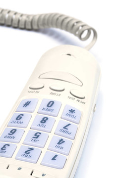現(xiàn)代白色電話