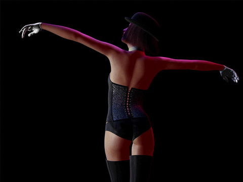 歌舞表演的女孩