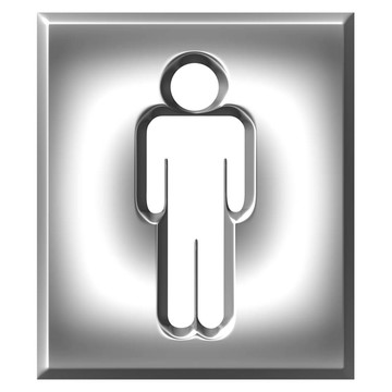 3D銀男標志