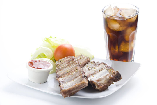 美國(guó)的新鮮排骨燒烤sausace牛至