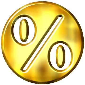 三維金框百分比符號(hào)