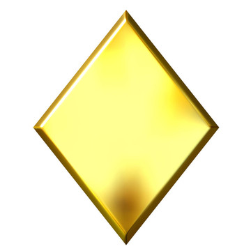 3D金色鉆石