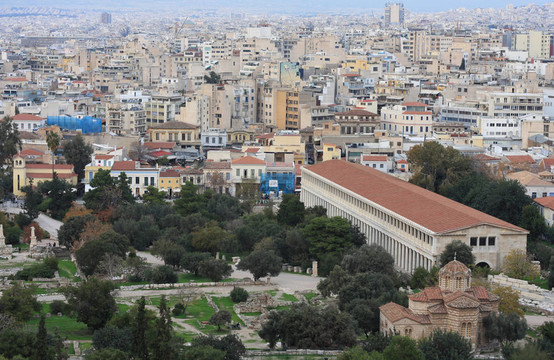 從阿克羅波利斯看Athens