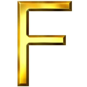 3D金色字母