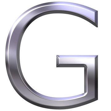 3D銀字母G