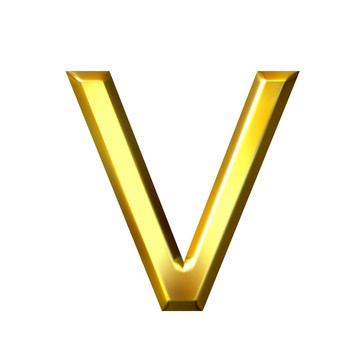 3D金色字母