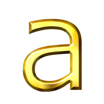 3D黃金字母