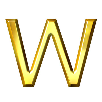 3D黃金字母