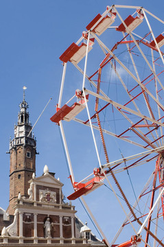 Ferris Wheel與老建筑