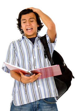 憤怒的男學(xué)生