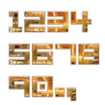 三維金屬數(shù)字集