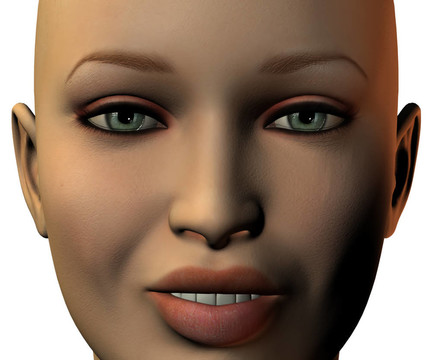 女孩臉上的3D與情感