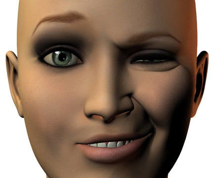 女孩臉上的3D與情感