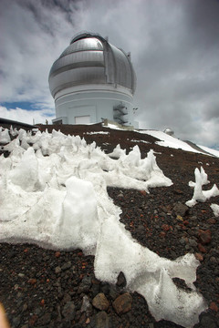 天文臺和雪