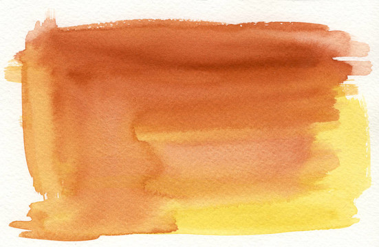橙色水彩背景
