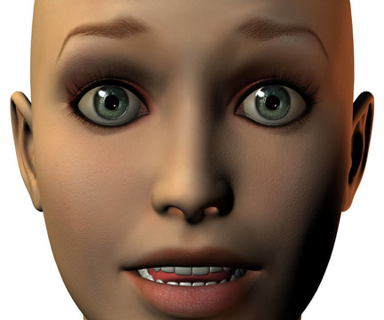 女孩臉上的3D與情感
