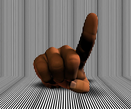 3D手推透明條紋背景按鈕