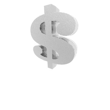 在白色上隔離的貨幣符號