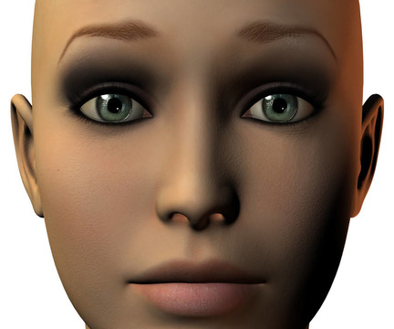 女孩臉上的3D與情感